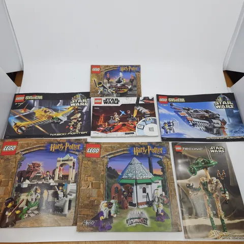 Lego Vintage Manual Instructions Lot Of 7 From 1999-2001 Star Wars Harry Potter