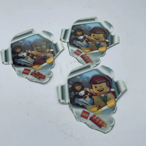 The Lego Movie Holographic Stickers Three Total