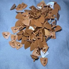 LEGO Blank Shields Reddish Brown Castle Minifigure Accessories Parts Lot x100