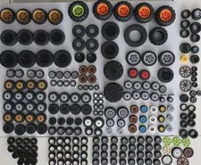 Lego Wheels and Tires Lot 200 + pcs, Technic Cars, City, Speed Champions, Farm