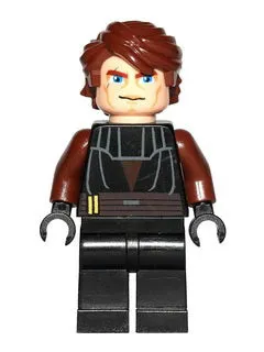 LEGO® Minifigure Star Wars sw0183 Anakin Skywalker Large Eyes Reddish Brown Arms