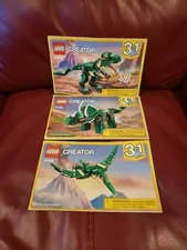 LEGO Creator 3 in 1 Mighty Dinosaurs 31058 Instruction Guide MANUAL ONLY