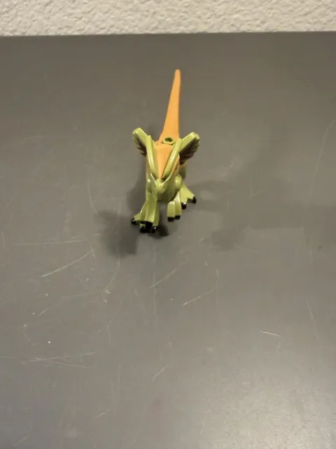 LEGO Jurassic World Dilophosaurus Dinosaur Figure Green Orange Black Minifigure