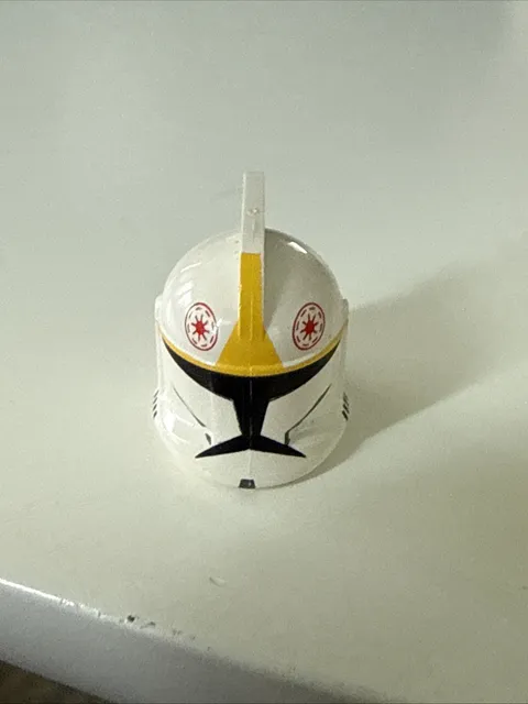 LEGO Star Wars - Clone Trooper Pilot Helmet - 61189pb01 - Yellow Markings Holes