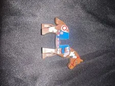 LEGO Part-4493c01px2 Horse w/ Blue Blanket Right Side Red Circle Pattern 6766