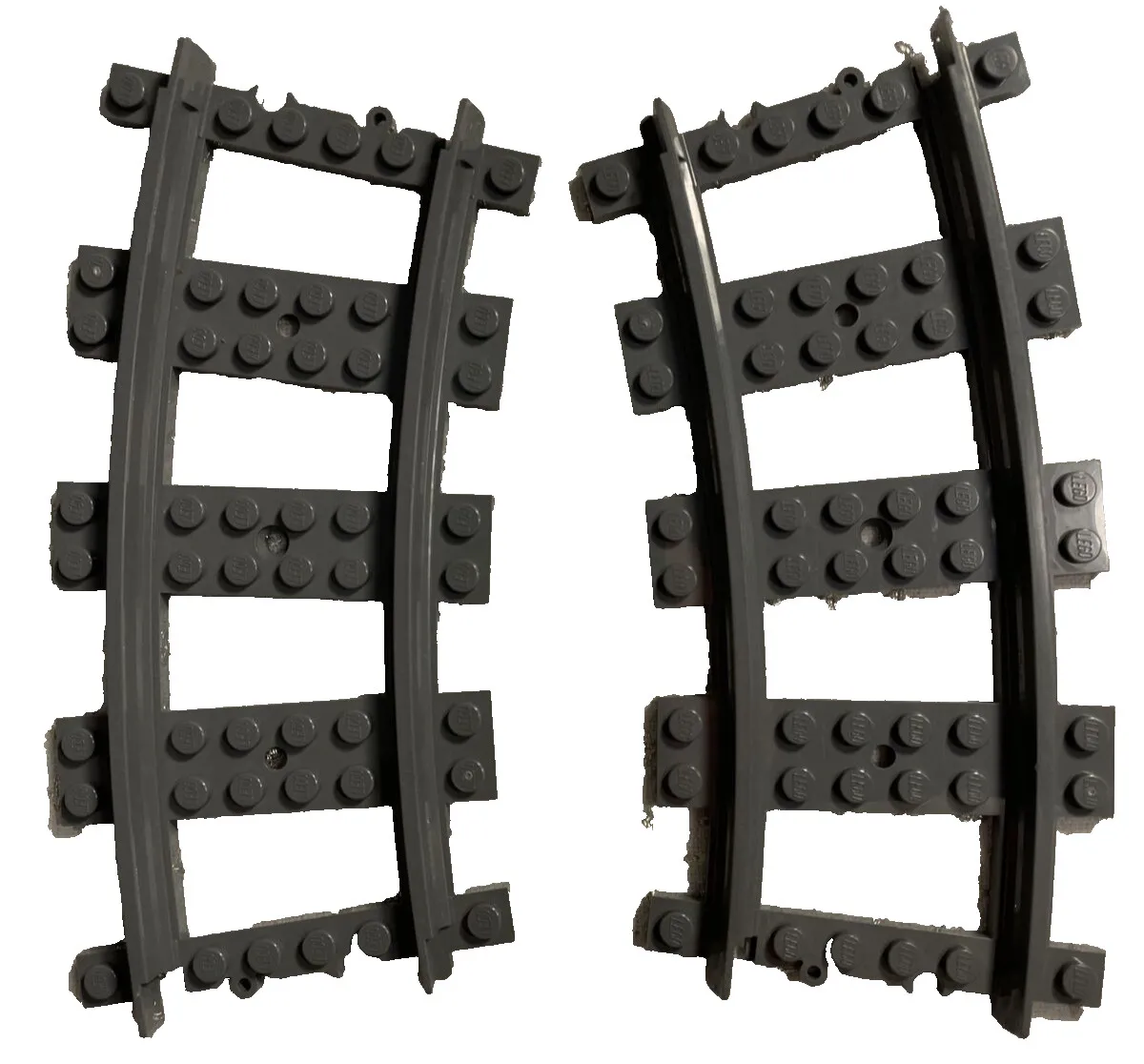 Lego City Harry Potter Curved Train Tracks Part  #53400 Railroad Lot of 2 Vtg