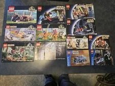 ​Lot of 12 Vintage LEGO Star Wars Instruction Manuals (2000-2003)