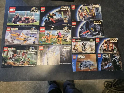 ​Lot of 12 Vintage LEGO Star Wars Instruction Manuals (2000-2003)