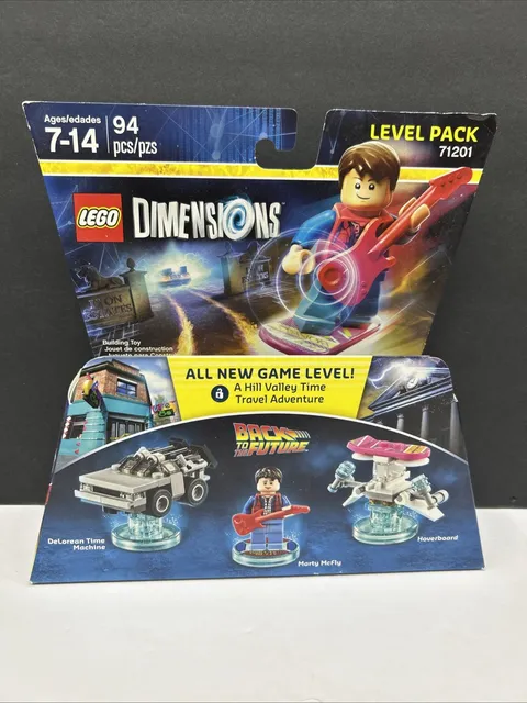 LEGO Dimensions Back to the Future DeLorean Marty McFly Level Pack 71201 SEALED