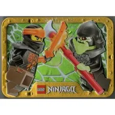 Lego Ninjago Cole vs. Bone Knight metal box tin 112326