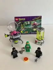 LEGO 79100 Ninja Turtles Kraang Lab Escape COMPLETE + Bonus Foot Soldier! NO BOX
