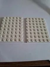 Ne 267 2x Lego Plate 6x8.  3036 White 