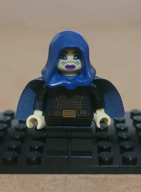 Lego Star Wars Barriss Offee 9491 Dark Blue Cape Hood Clone Wars Minifigure