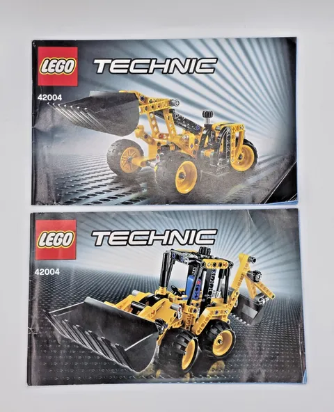 Lego Technic 42004 Mini Backhoe Loader 2 Builds Instructions Manual Only 2013