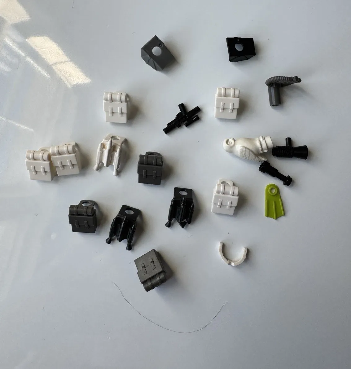 LEGO Minifigure Accessories & Parts Bulk Lot, Multicolor Plastic