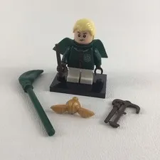 Lego Wizarding World Harry Potter Minifig Draco Malfoy Broom Golden Snitch 2018 