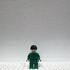 LEGO Batman Minifigure (2006) - Riddler (bat017) - DAMAGED! - Read Description