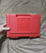 Vtg 80s Red Lego Storage Box/Carrying Case 12x8