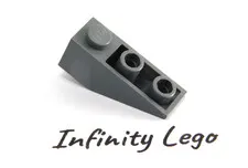 12 LEGO Dark Bluish Grey Brick Slope 1 x 3 (25°) Inverted (4287) - 12 Pieces