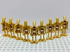 LEGO Star Wars Battle Droid Minifigure Tan Lot Of 9 New Authentic Items!!