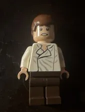 LEGO Minifigure Hans Solo w/ Brown Legs & Cream Shirt
