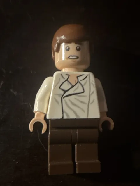 LEGO Minifigure Hans Solo w/ Brown Legs & Cream Shirt