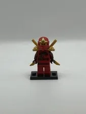 LEGO Ninjago Kai Minifigure W/ Golden Shoulder Armor - Different Head Piece