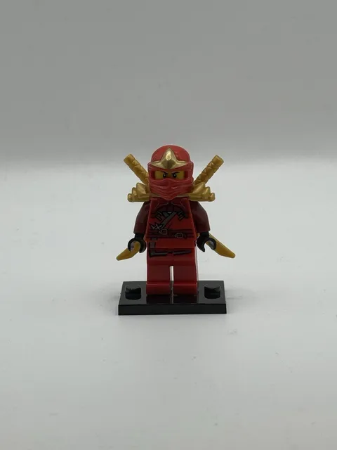 LEGO Ninjago Kai Minifigure W/ Golden Shoulder Armor - Different Head Piece