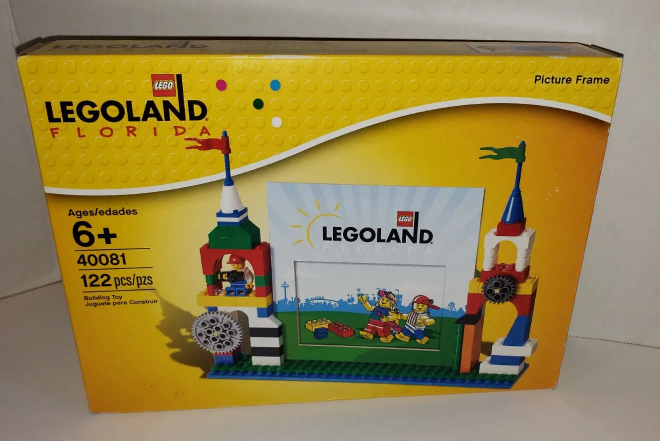 New NIP 2013 Legoland Florida Lego Build Picture Frame Kit # 40081, 122 Pieces