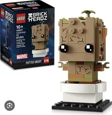 LEGO BrickHeadz Marvel Potted Groot 40671 Complete Set 113pcs 