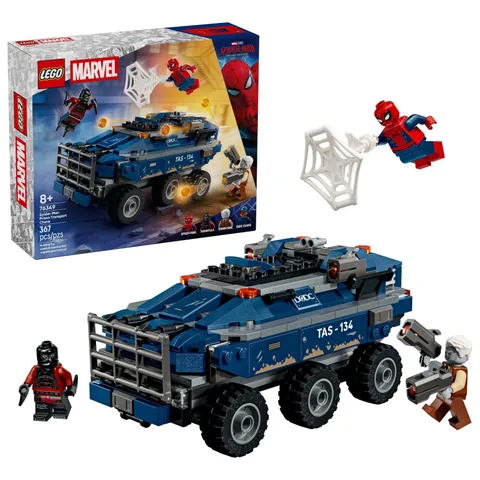 LEGO Marvel Spider-Man Prison Transport Chase 76349 Building Set – Free Shipping