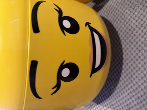 Lego Iconic Head Storage Happy Girl Small Medium Large Containers - 3 Pieces