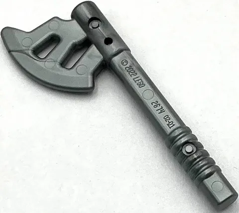 Lego New Flat Silver Minifigure Weapon Axe Dwarven Part