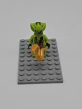 Lego Ninjago Lasha Green Snake Tribe Minifigure 9562 9447 With Snake C16