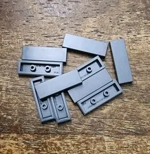 LEGO Dark Bluish Gray 1 X 3 Tile. QTY 10 Part No. 63864