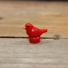 LEGO Red Bird Small with Black Eyes Animal Blue Minifigure 41835pb01