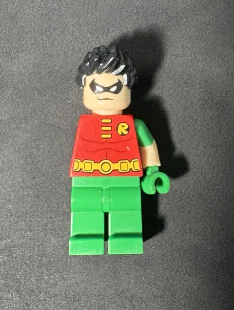 LEGO Batman Robin Minifigure 76035 Jokerland FOR PARTS ONLY (READ)