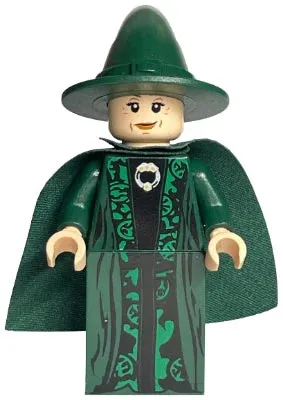 LEGO® Minifigure Harry Potter hp093 Professor Minerva McGonagall Dark Green Robe