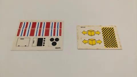 Lego 1980s Vintage sticker sheet lot used/new, 6374, 6361