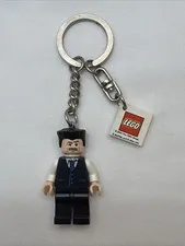 Lego Spider-Man - J. Jonah Jameson Minifigure Keychain #851029 - Rare - 2004