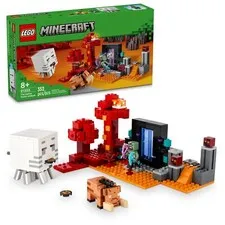 LEGO Minecraft 21255 Nether Portal Ambush NEW Sealed 352 pcs Ghast Hoglin Cube