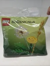 Lego Botanicals Field Flowers Dandelion 30701 Retired Poly Bag New Sealed 2025