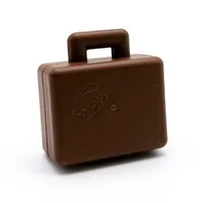 LEGO DUPLO Suitcase Luggage Briefcase Duplo Bunny Embossed on Both Sides Brown 6427