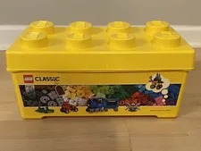 LEGO Storage Block Yellow Stackable Container