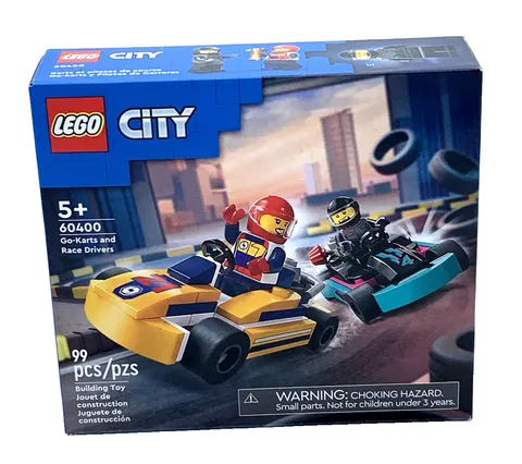 LEGO City Two Go-Karts And Two Race Drivers 99 Pieces Ages 5+ New In Box