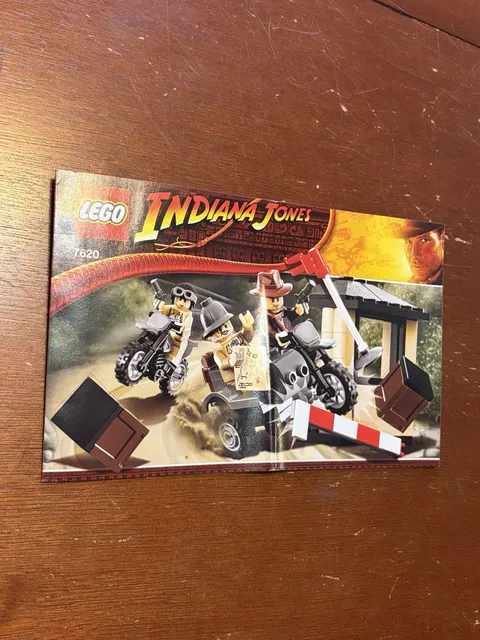 Lego Indiana Jones Motorcycle Chase (7620) Instruction Booklet Only