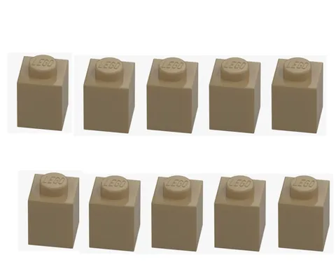 LEGO ® 10x brick 1x1 sand yellow 3005 6001824 beige building block spare part brick