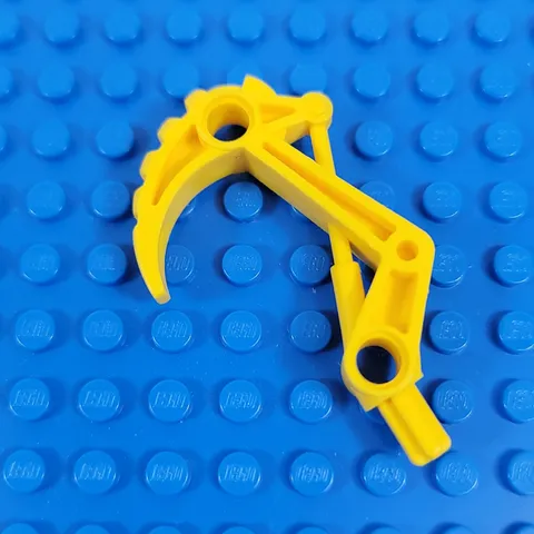 Vintage LEGO Bionicle YELLOW Claw Hook w/ Axle Rahi Replacement Part 32551