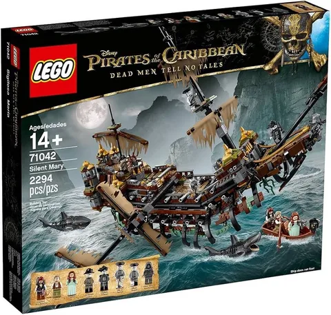 Lego Silent Mary 71042 Pirates of the Caribbean Model Ship 100% Complete no Box