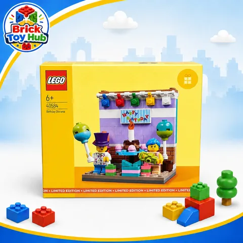 LEGO 40584 Birthday Diorama New Sealed Limited Edition 2 Minifigures Gift Set